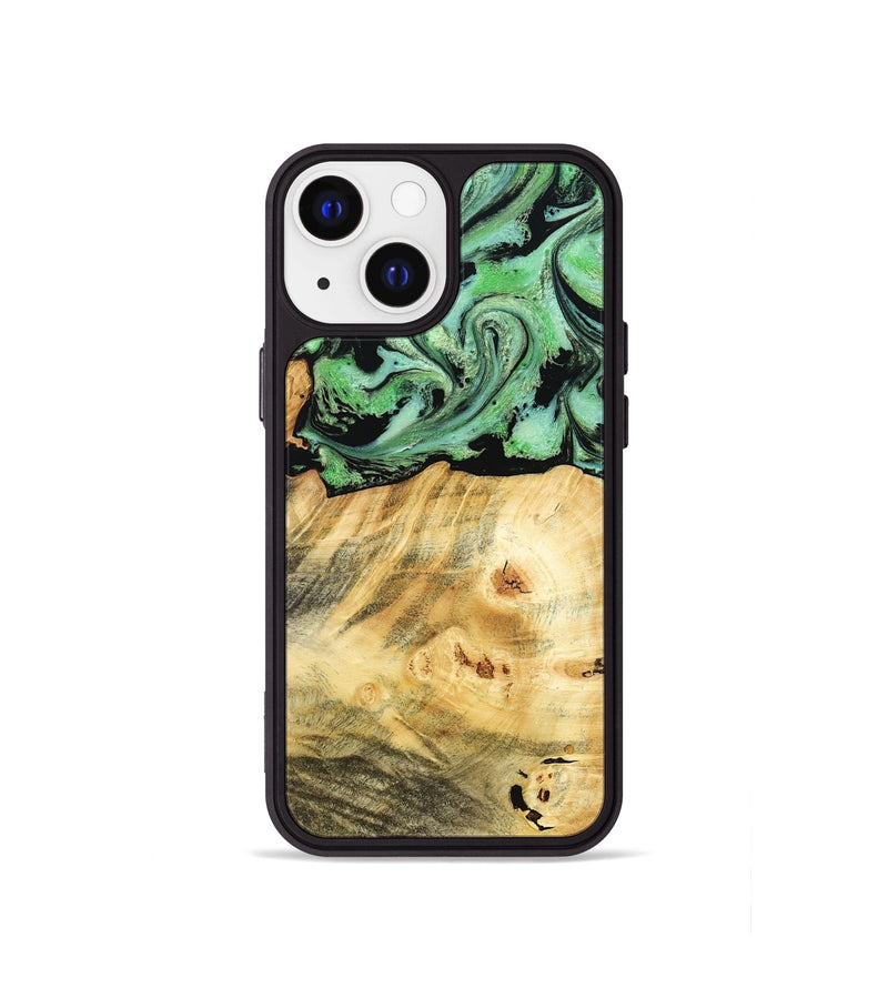 iPhone 13 mini Wood Phone Case - Chad (Green, 787821)