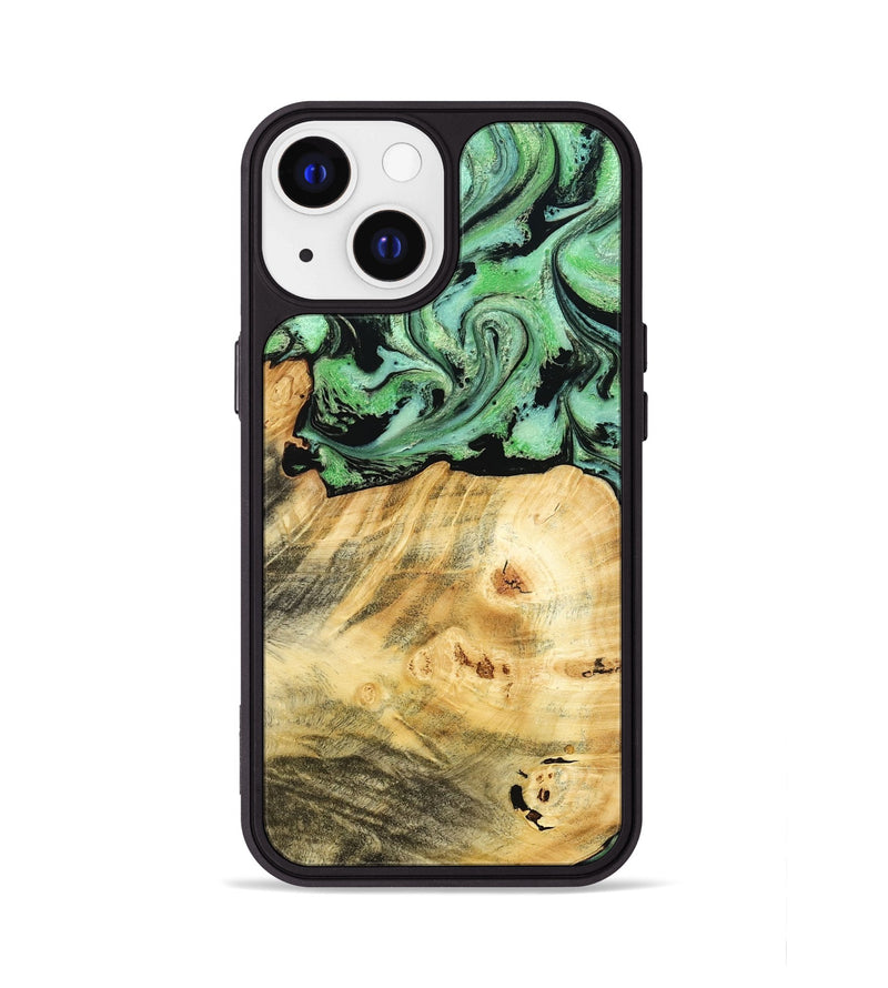 iPhone 13 Wood Phone Case - Chad (Green, 787821)
