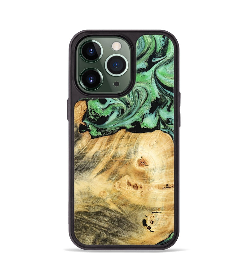 iPhone 13 Pro Wood Phone Case - Chad (Green, 787821)