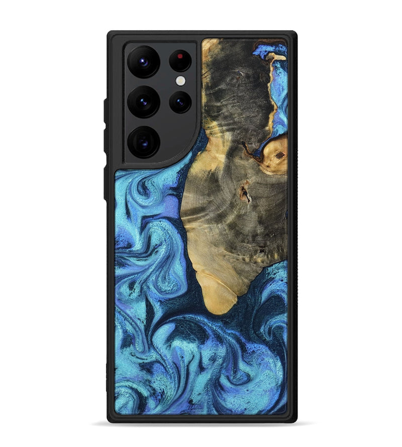 Galaxy S22 Ultra Wood Phone Case - Otto (Blue, 787842)