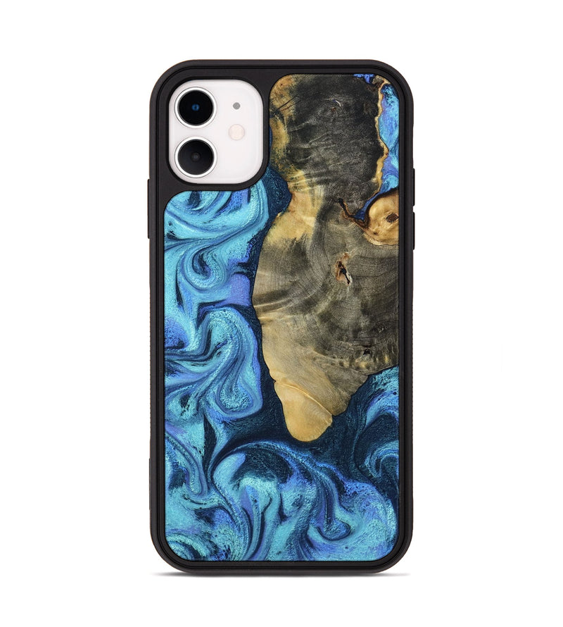 iPhone 11 Wood Phone Case - Otto (Blue, 787842)