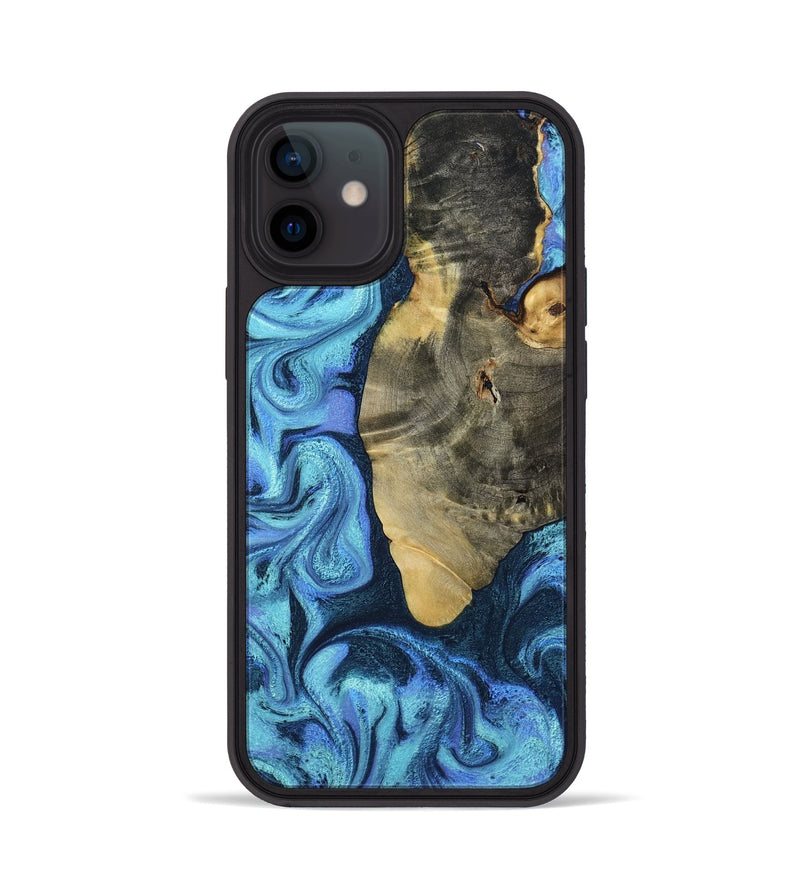 iPhone 12 Wood Phone Case - Otto (Blue, 787842)