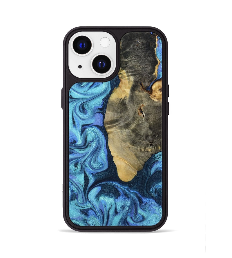 iPhone 13 Wood Phone Case - Otto (Blue, 787842)