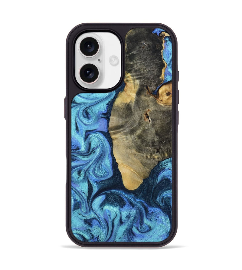 iPhone 17 Wood Phone Case - Otto (Blue, 787842)