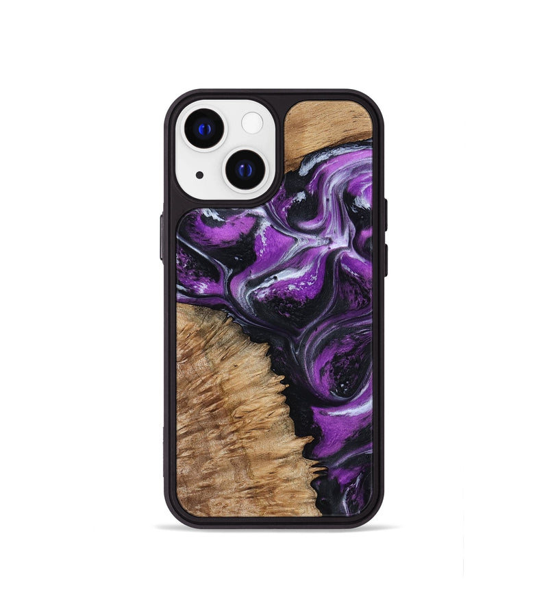 iPhone 13 mini Wood Phone Case - Laila (Purple, 787894)