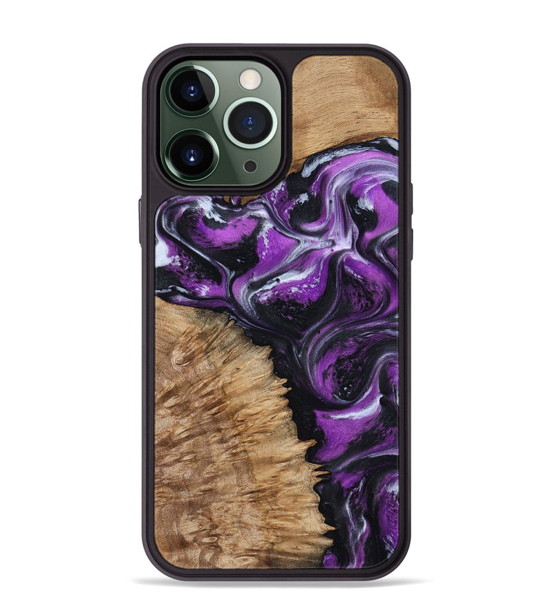 iPhone 13 Pro Max Wood Phone Case - Laila (Purple, 787894)