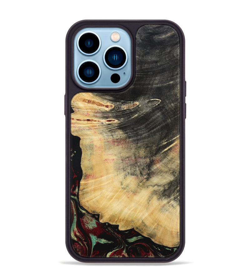 iPhone 14 Pro Max Wood Phone Case - Stan (Red, 787898)