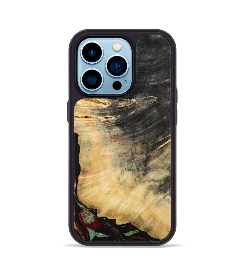 iPhone 14 Pro Wood Phone Case - Stan (Red, 787898)