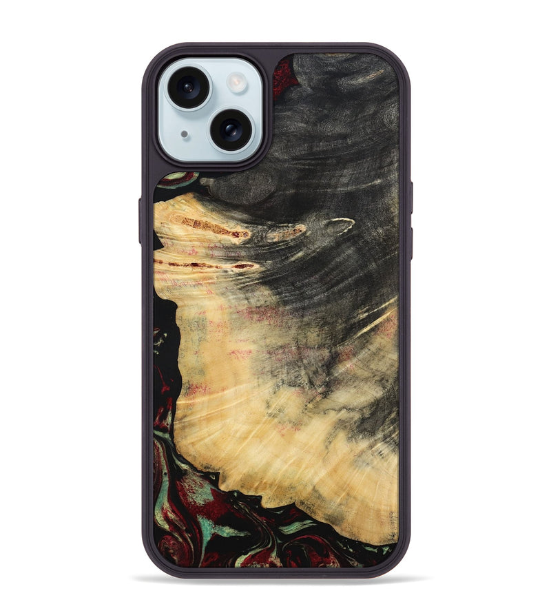 iPhone 15 Plus Wood Phone Case - Stan (Red, 787898)