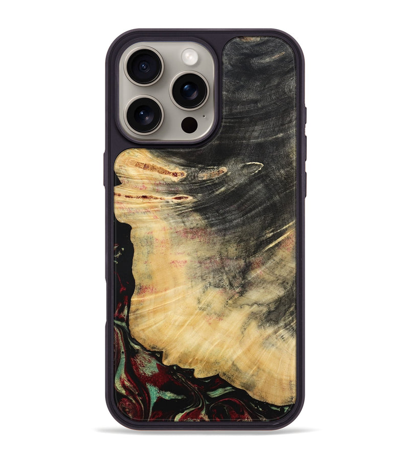 iPhone 16 Pro Max Wood Phone Case - Stan (Red, 787898)