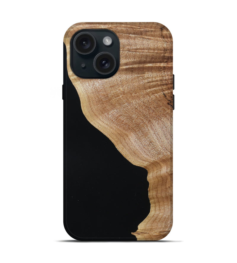 iPhone 15 Wood Live Edge Phone Case - Deidra (Wood Burl, 787959)
