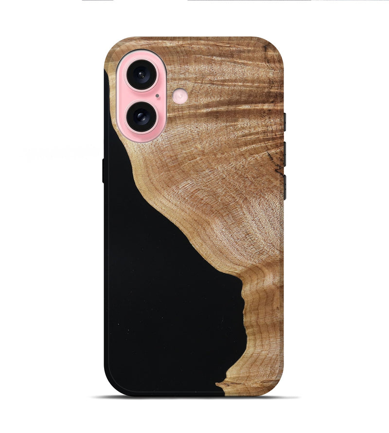 iPhone 16 Wood Live Edge Phone Case - Deidra (Wood Burl, 787959)