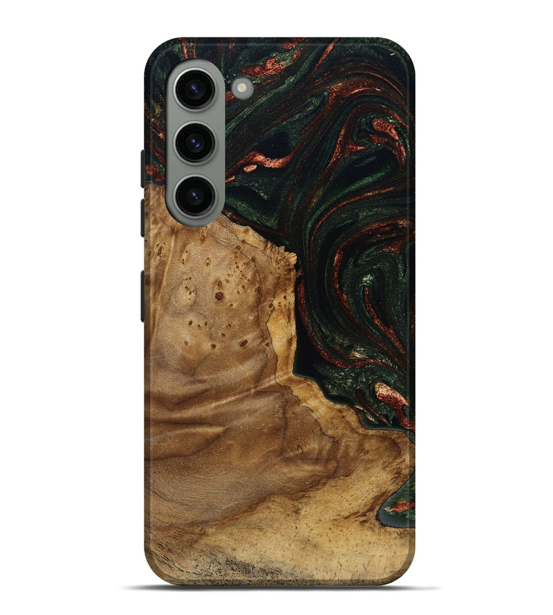 Galaxy S23 Plus Wood Live Edge Phone Case - Breana (Green, 787975)
