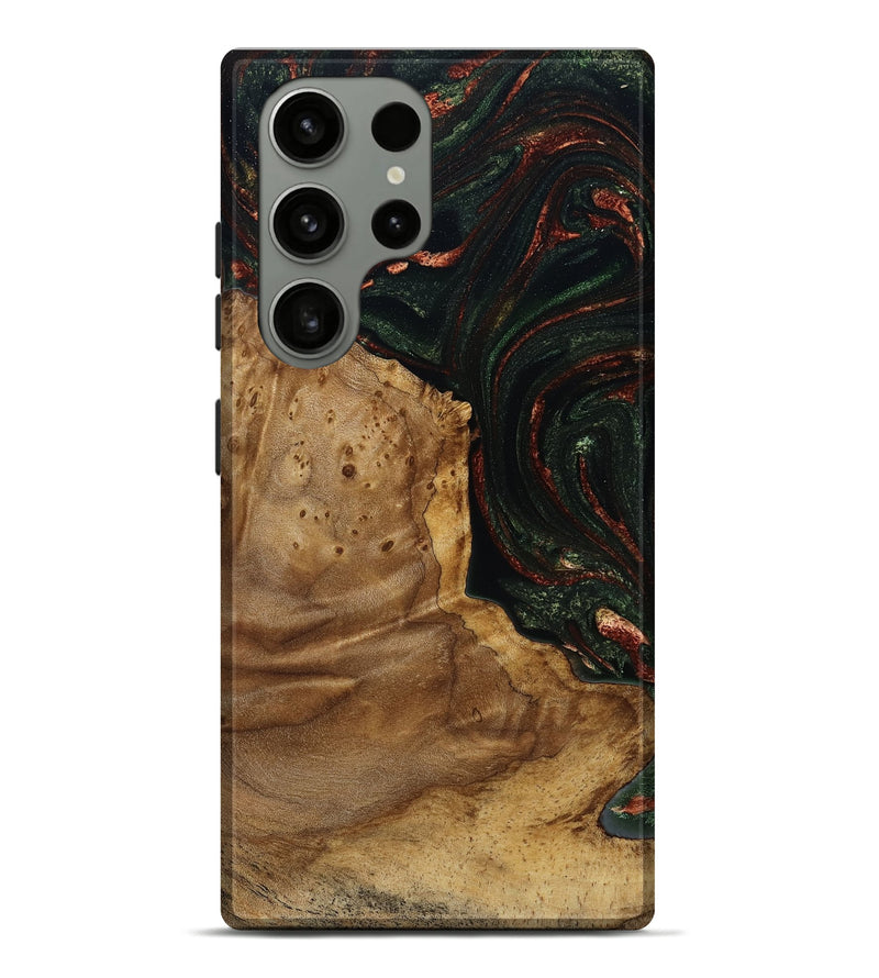 Galaxy S23 Ultra Wood Live Edge Phone Case - Breana (Green, 787975)