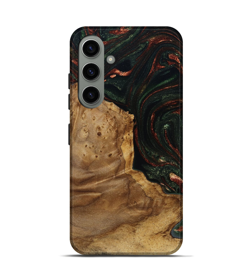 Galaxy S24 Wood Live Edge Phone Case - Breana (Green, 787975)