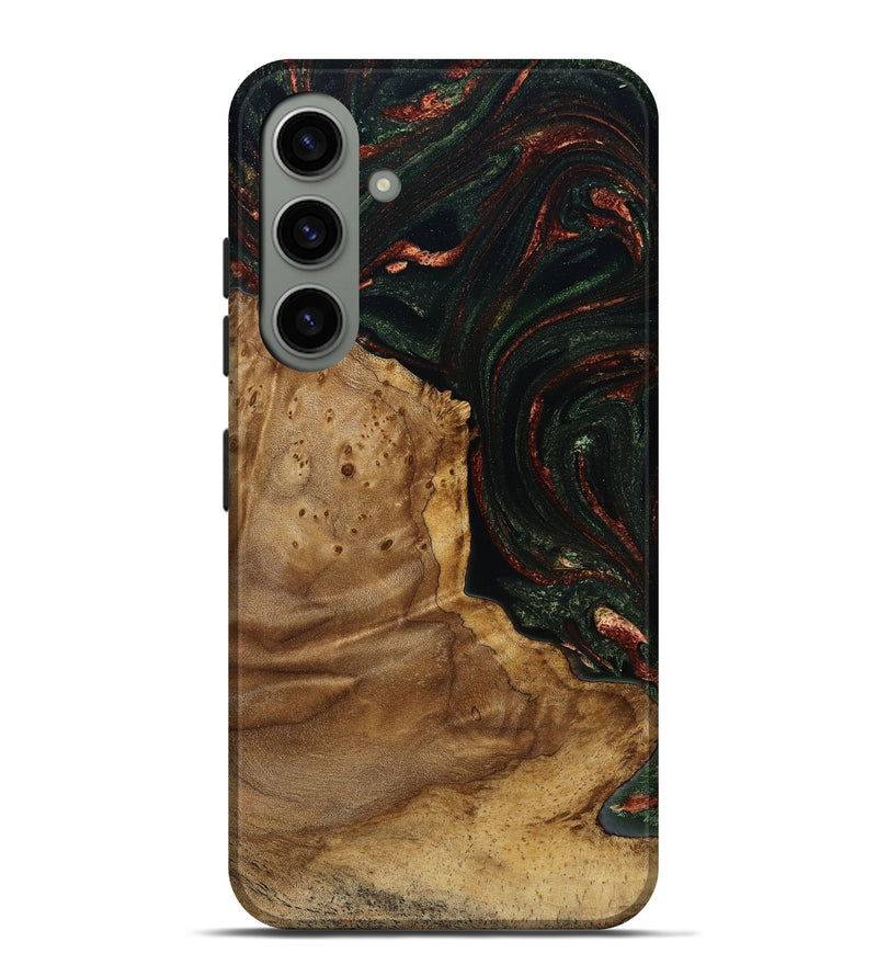 Galaxy S24 Plus Wood Live Edge Phone Case - Breana (Green, 787975)