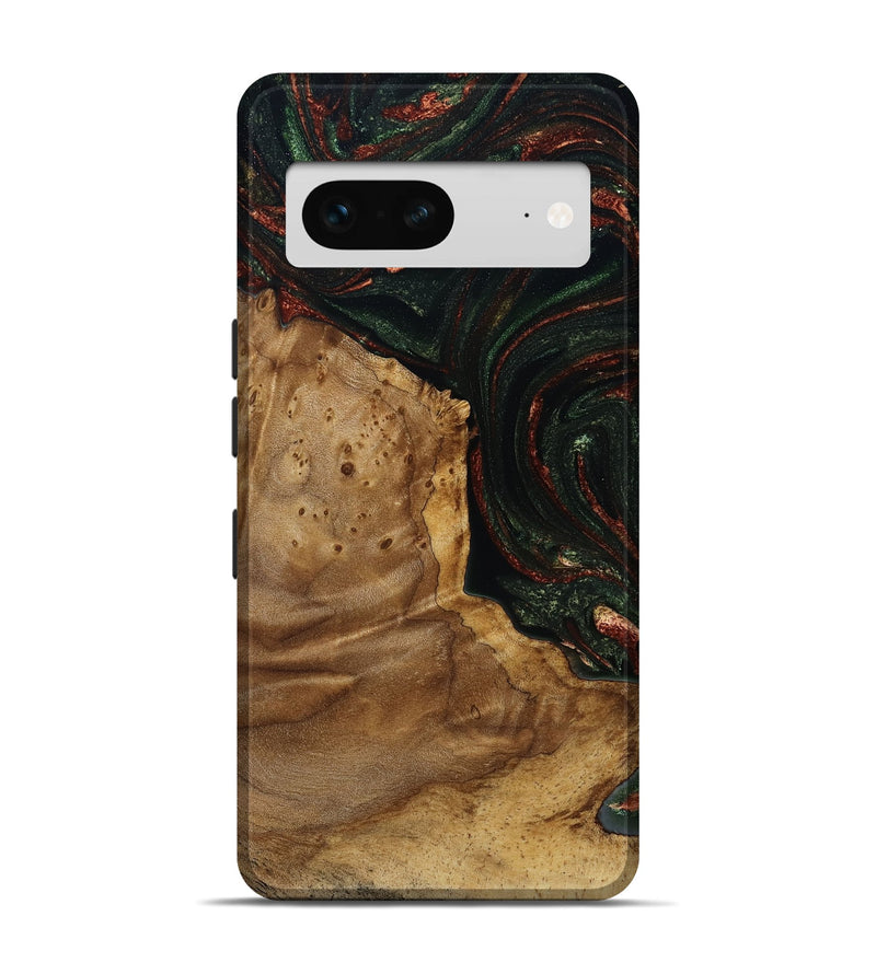 Pixel 7 Wood Live Edge Phone Case - Breana (Green, 787975)