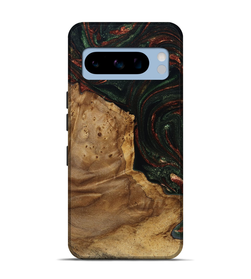 Pixel 8 Pro Wood Live Edge Phone Case - Breana (Green, 787975)
