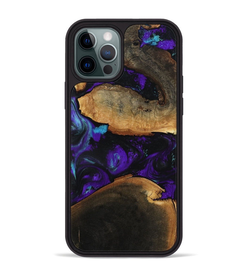 iPhone 12 Pro Max Wood Phone Case - Julissa (Purple, 787982)