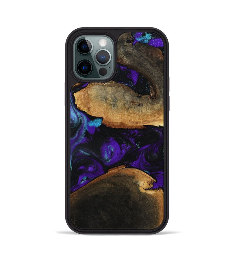 iPhone 12 Pro Wood Phone Case - Julissa (Purple, 787982)