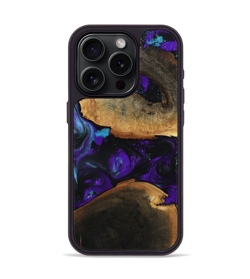 iPhone 15 Pro Wood Phone Case - Julissa (Purple, 787982)