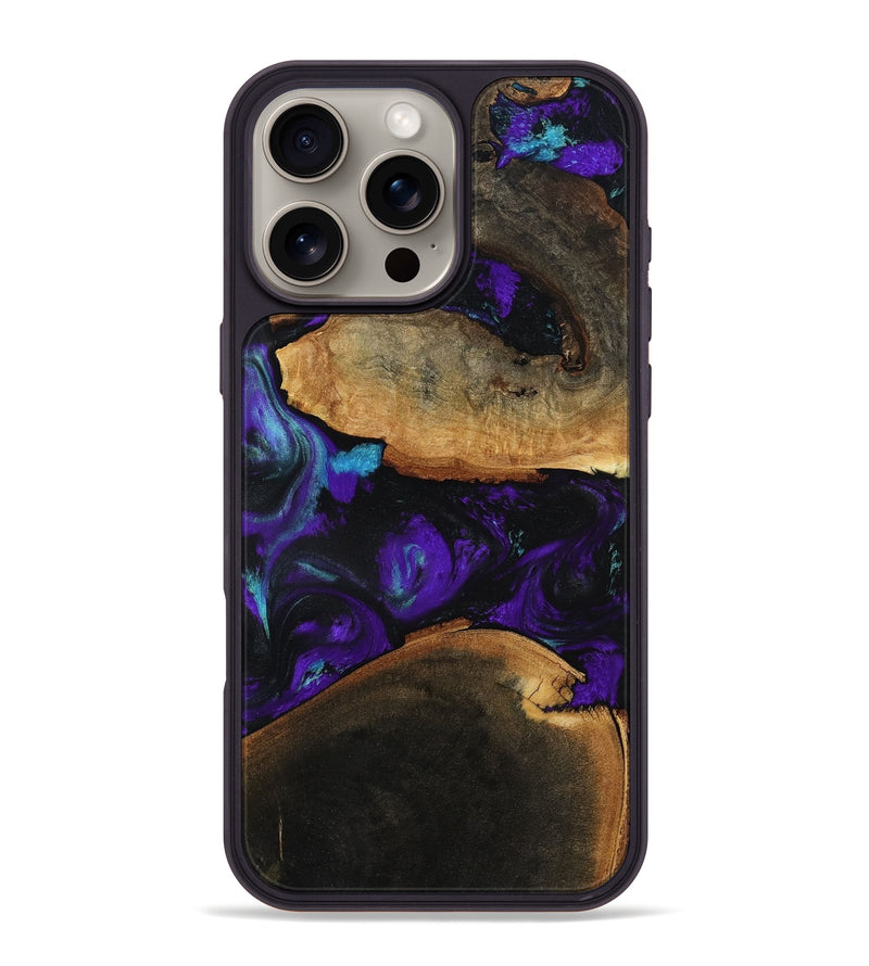 iPhone 16 Pro Max Wood Phone Case - Julissa (Purple, 787982)