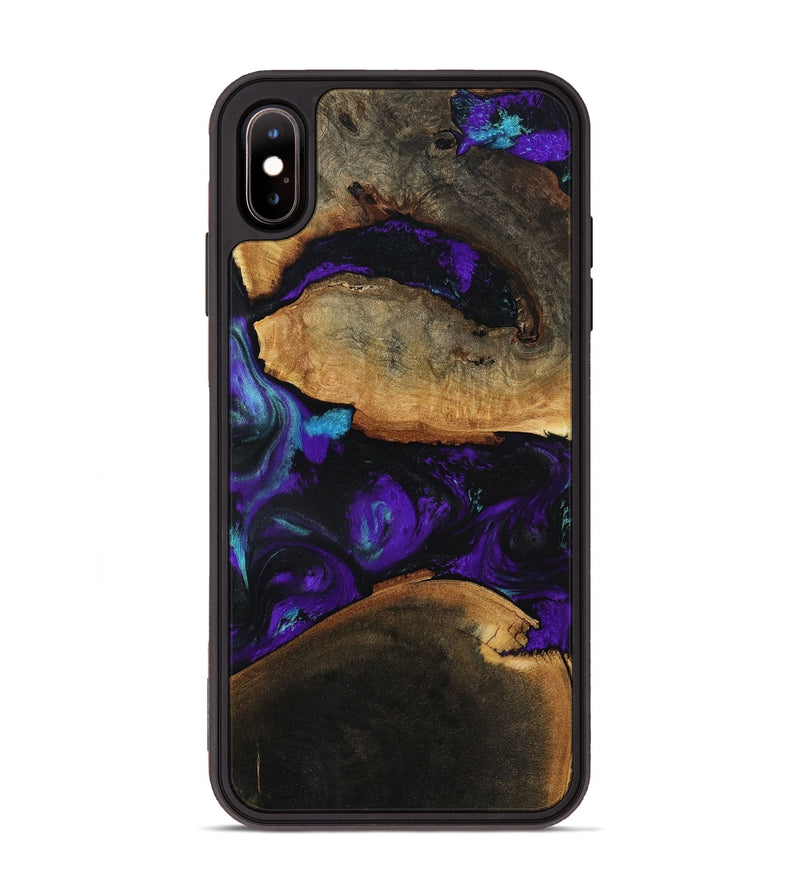 iPhone Xs Max Wood Phone Case - Julissa (Purple, 787982)