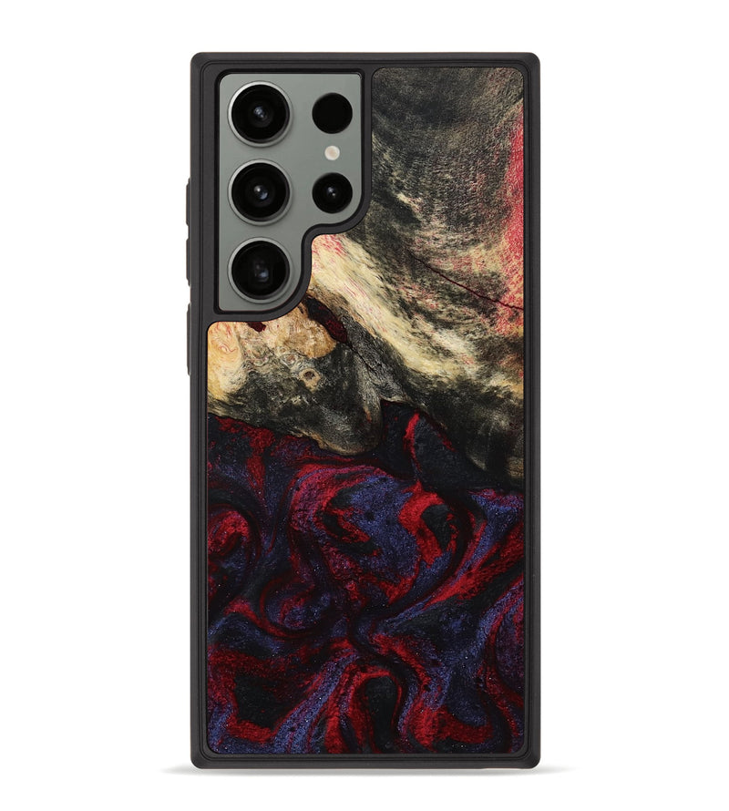 Galaxy S23 Ultra Wood Phone Case - Maribel (Red, 787994)