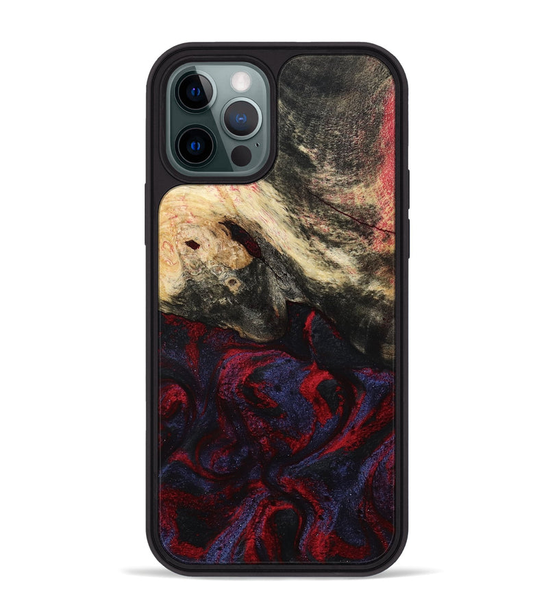 iPhone 12 Pro Max Wood Phone Case - Maribel (Red, 787994)