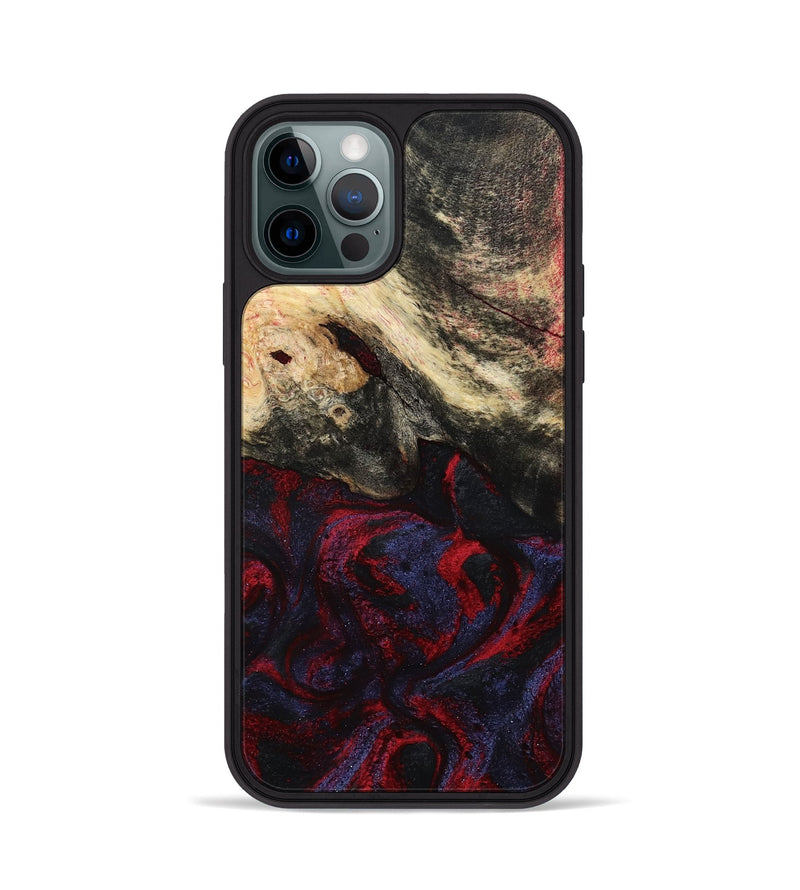 iPhone 12 Pro Wood Phone Case - Maribel (Red, 787994)