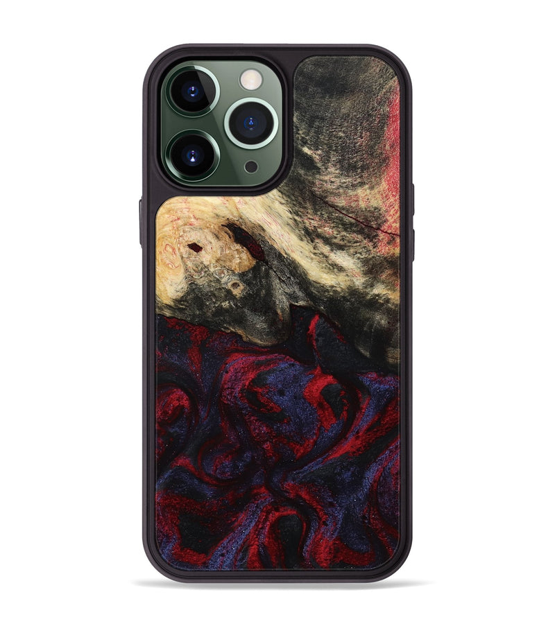 iPhone 13 Pro Max Wood Phone Case - Maribel (Red, 787994)