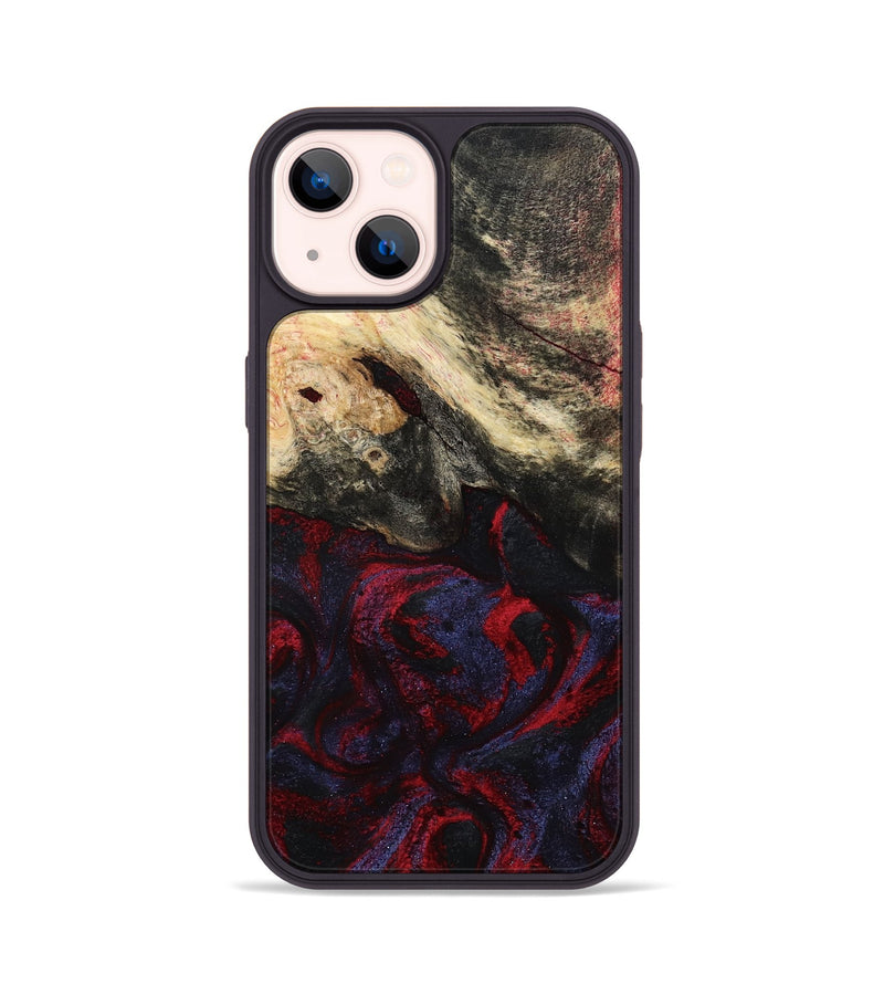 iPhone 14 Wood Phone Case - Maribel (Red, 787994)