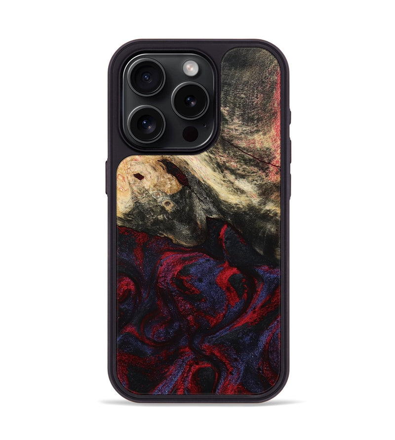 iPhone 15 Pro Wood Phone Case - Maribel (Red, 787994)