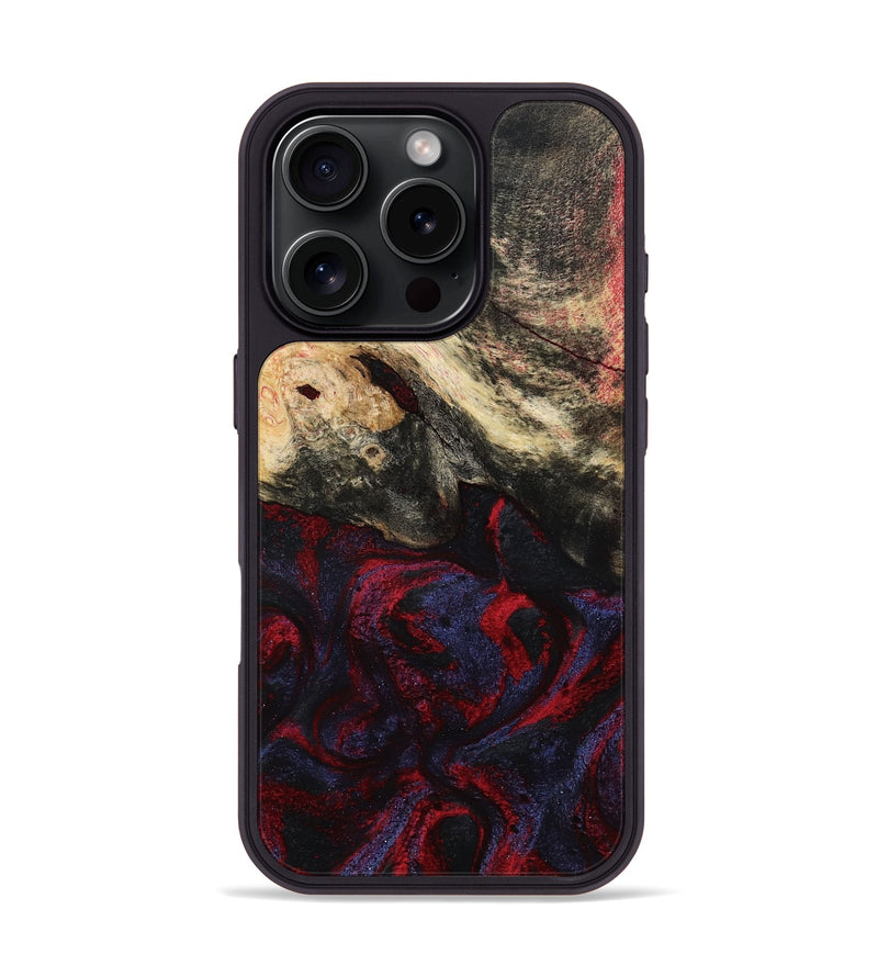 iPhone 16 Pro Wood Phone Case - Maribel (Red, 787994)