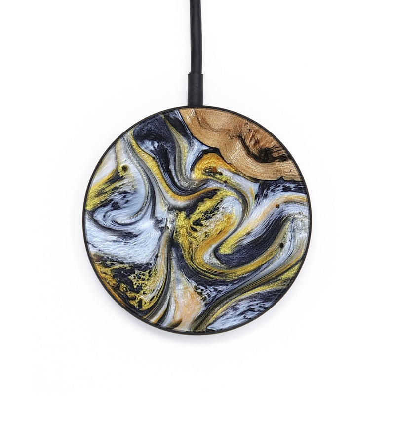 Circle Wood Wireless Charger - Mikala (Black & White, 787995)