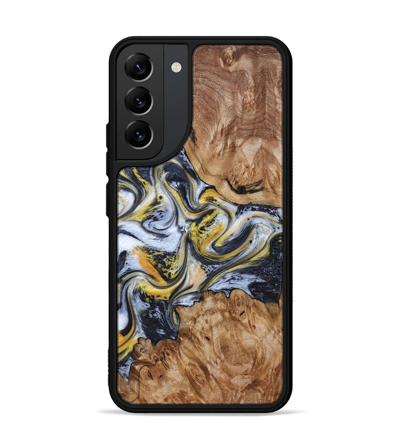 Galaxy S22 Plus Wood Phone Case - Mikala (Black & White, 787995)