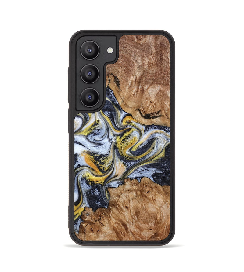 Galaxy S23 Wood Phone Case - Mikala (Black & White, 787995)