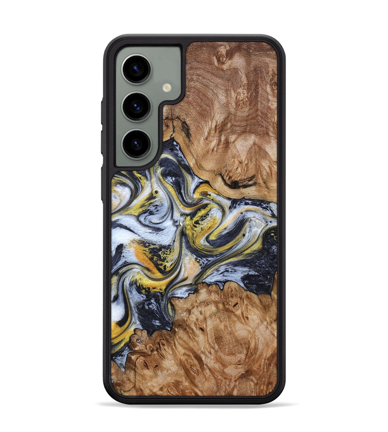 Galaxy S24 Plus Wood Phone Case - Mikala (Black & White, 787995)