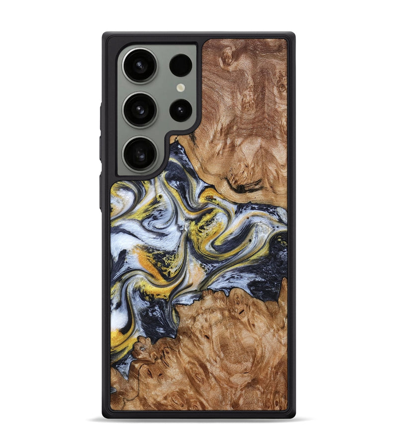 Galaxy S24 Ultra Wood Phone Case - Mikala (Black & White, 787995)