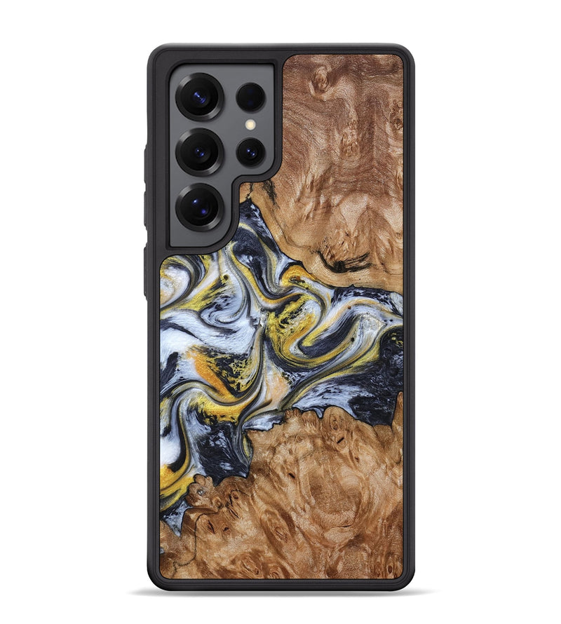 Galaxy S25 Ultra Wood Phone Case - Mikala (Black & White, 787995)