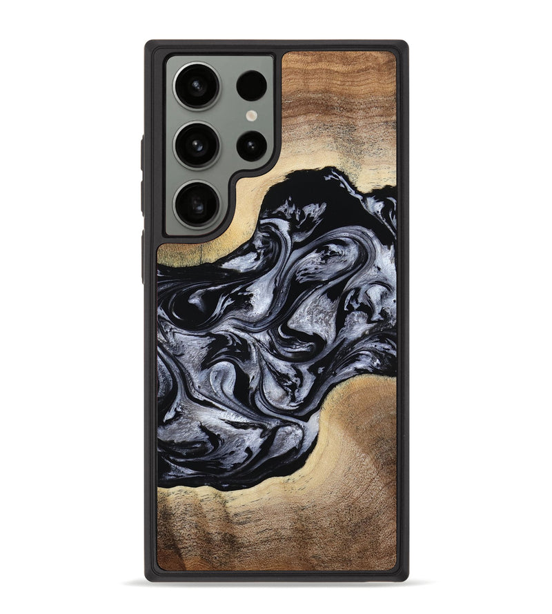 Galaxy S23 Ultra Wood Phone Case - Cortez (Black & White, 787997)