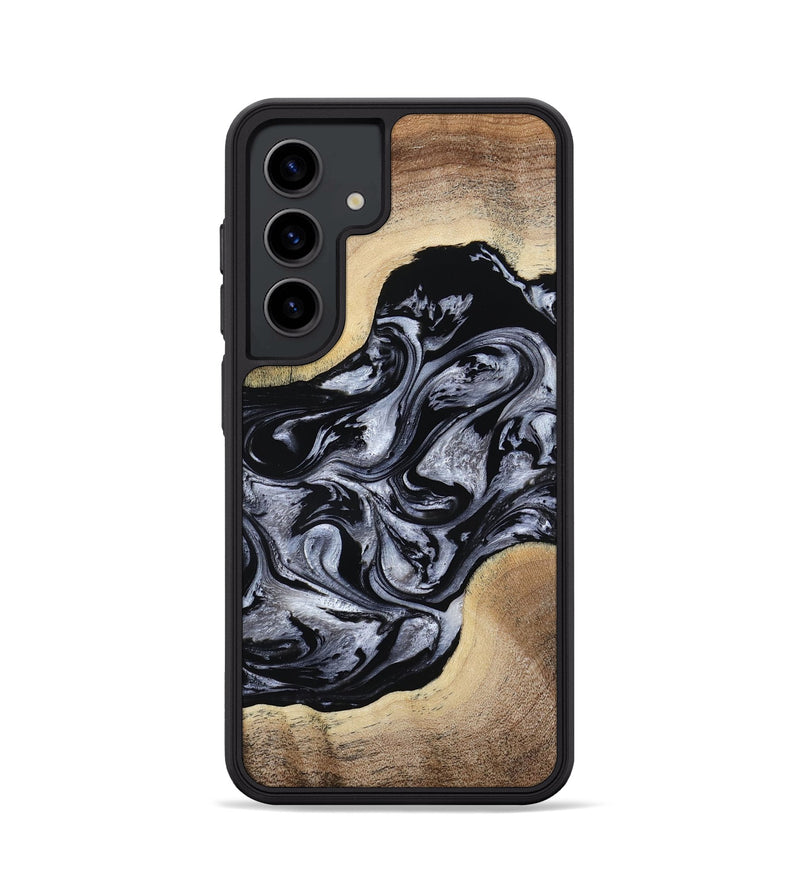 Galaxy S24 Wood Phone Case - Cortez (Black & White, 787997)
