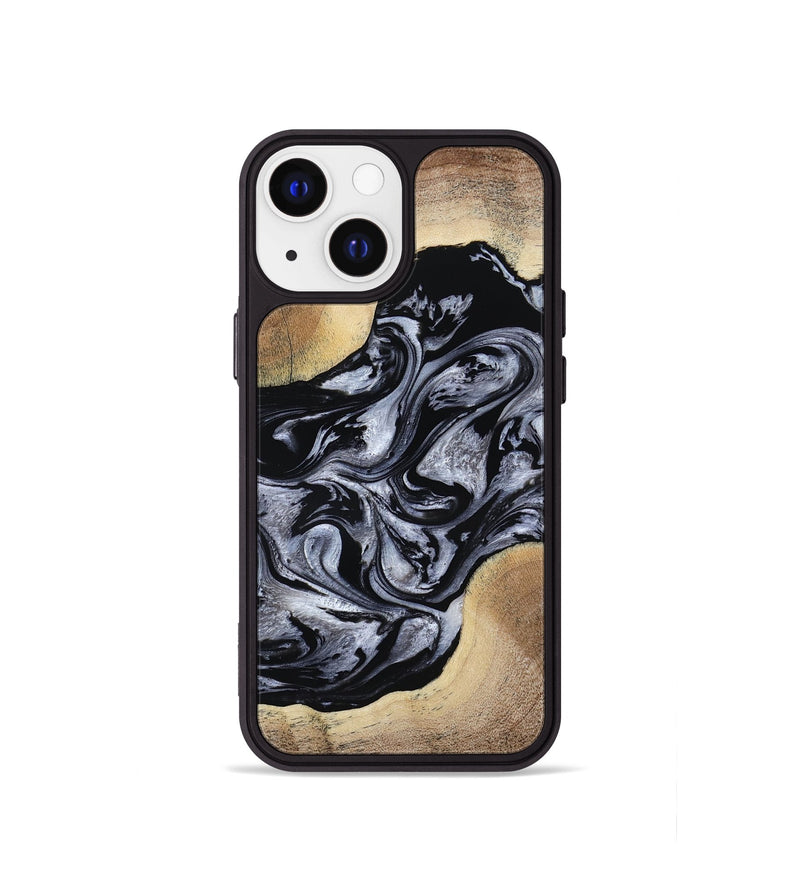 iPhone 13 mini Wood Phone Case - Cortez (Black & White, 787997)