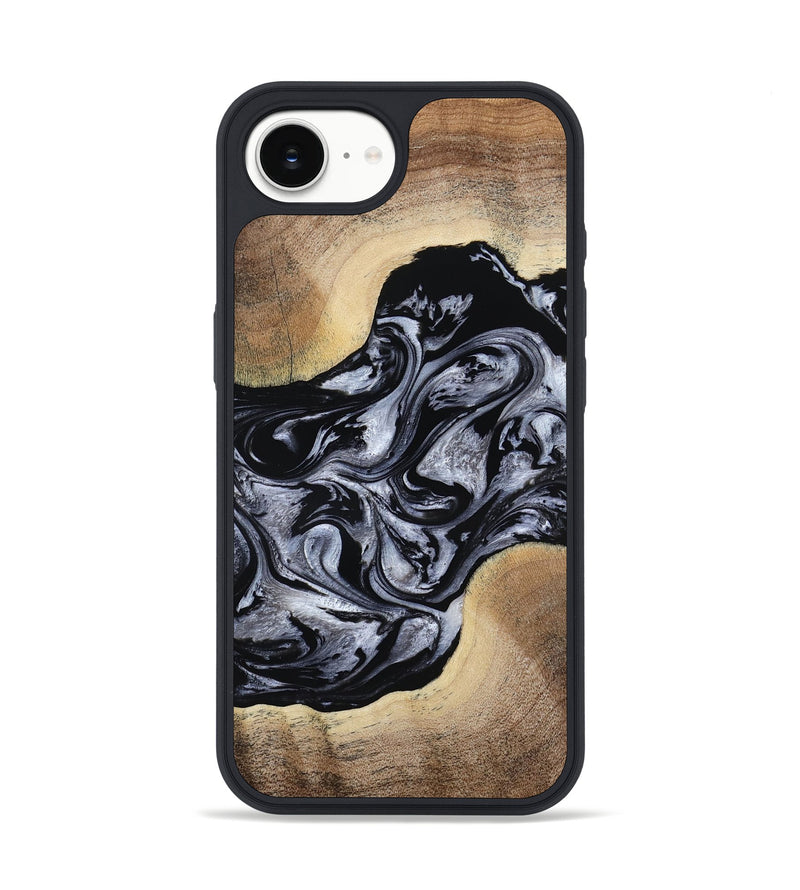 iPhone 16e Wood Phone Case - Cortez (Black & White, 787997)