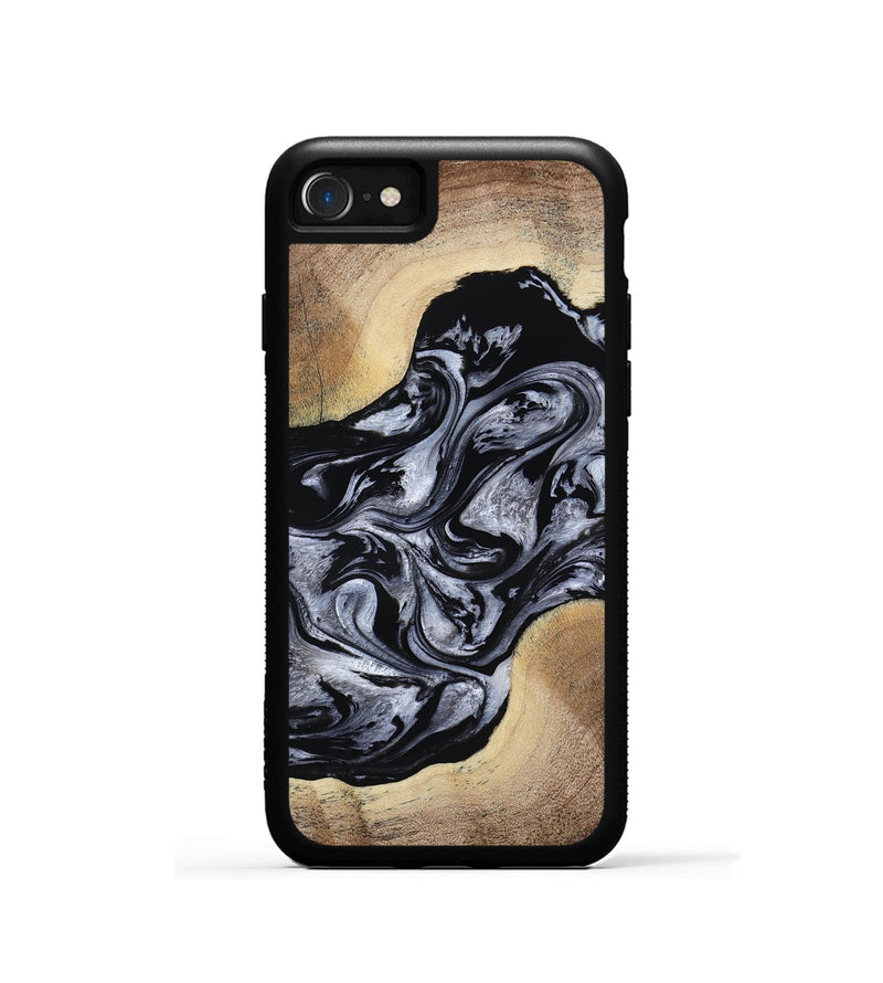 iPhone SE Wood Phone Case - Cortez (Black & White, 787997)
