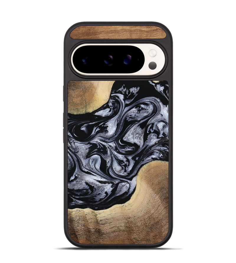 Pixel 9 Pro Wood Phone Case - Cortez (Black & White, 787997)