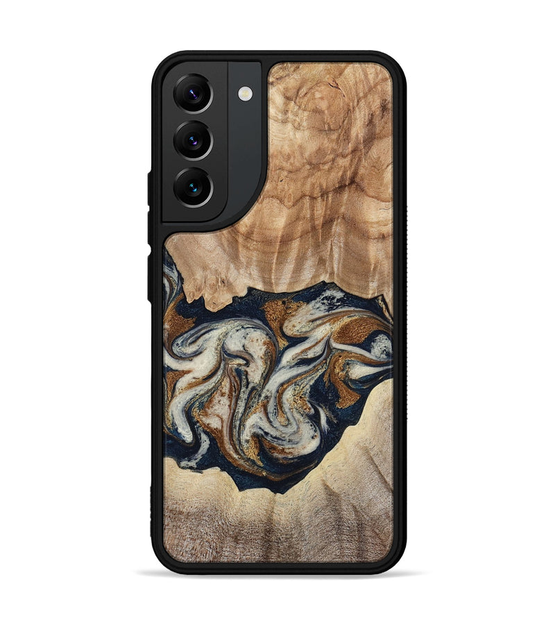 Galaxy S22 Plus Wood Phone Case - Ole (Teal & Gold, 788011)