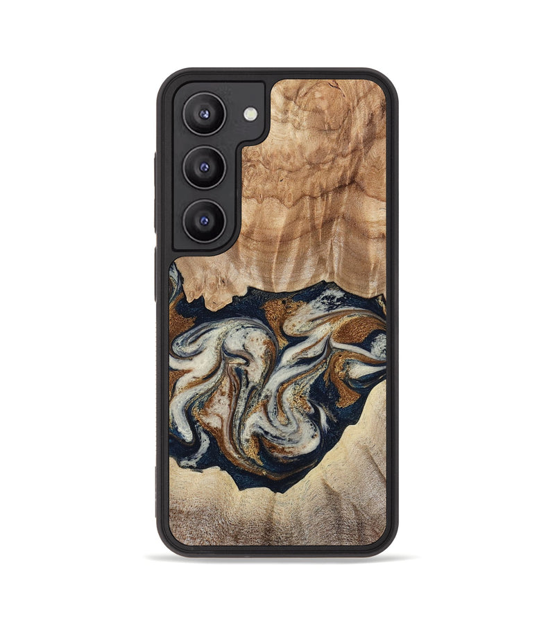 Galaxy S23 Wood Phone Case - Ole (Teal & Gold, 788011)