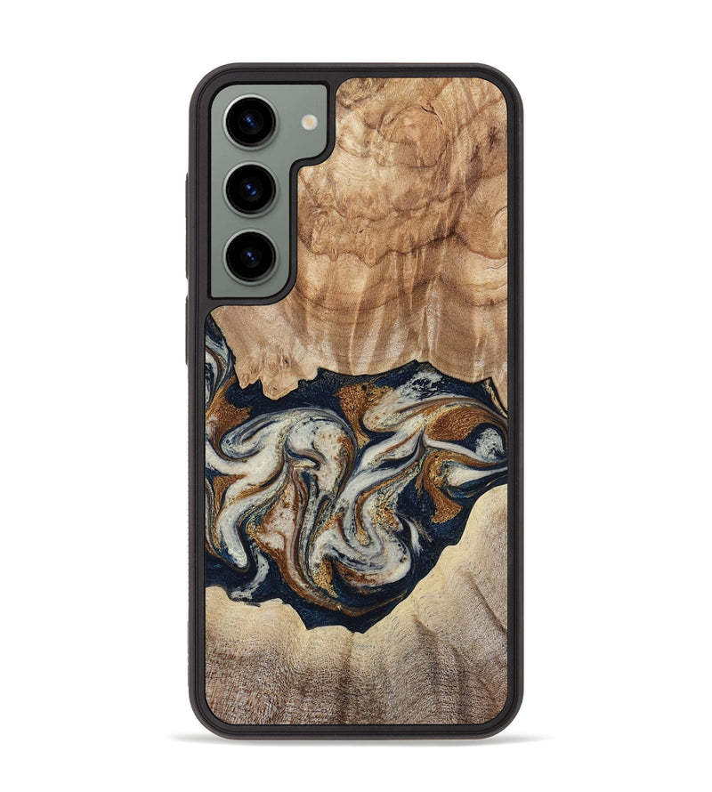 Galaxy S23 Plus Wood Phone Case - Ole (Teal & Gold, 788011)