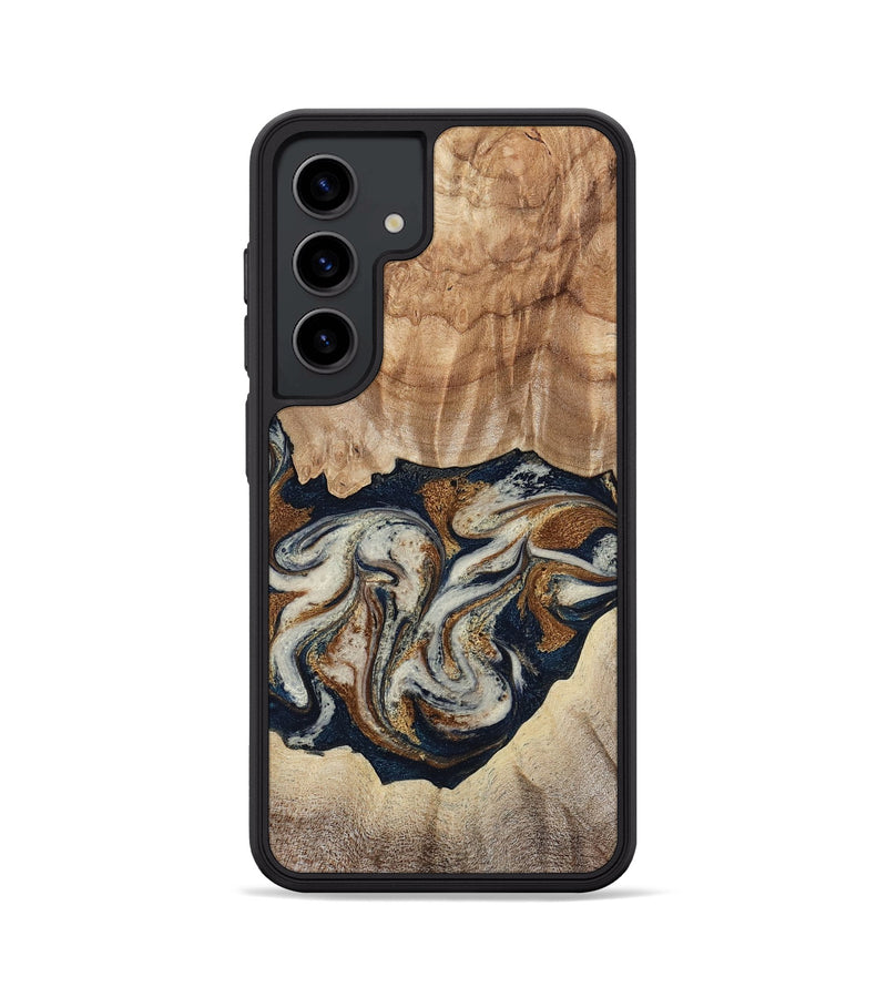 Galaxy S24 Wood Phone Case - Ole (Teal & Gold, 788011)